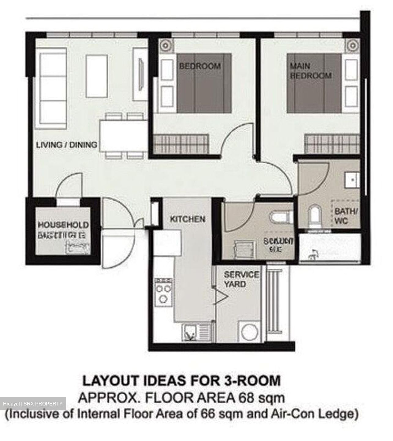 Blk 606A Tampines Greenridges (Tampines), HDB 3 Rooms #495812691